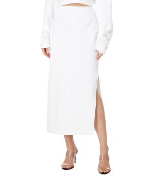 Women's Side Slit Midcalf Skirt