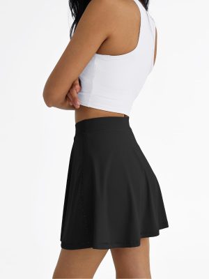 Womens Tennis Skirt with Shorts Underneath Flowy Mini Athletic Golf Skorts with Pockets 2025 Pleated Summer Outfits