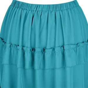 614dEb6DxAL.jpg Women's Steampunk Gothic High Low Cyberpunk Victorian Skirt Medieval Renaissance Skirts Cosplay Outfits