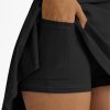 Womens Tennis Skirt with Shorts Underneath Flowy Mini Athletic Golf Skorts with Pockets 2025 Pleated Summer Outfits