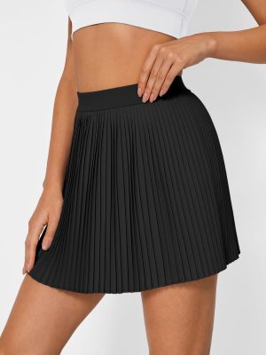 Women's Pleated Tennis Skirt with Shorts Underneath High Waisted Athletic Skorts with Pockets 2025 Golf Outfits