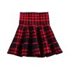 Little Big Girls' High Waist Knitted Flared Pleated Skirt Casual