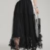 Women's Maxi Tulle Skirt Long Tiered A Line Mesh Tutu Fairy High Elastic Waist Pleated Layered Skirts