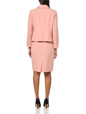 Women's Five Button Blazer & Skirt, 2pc Set