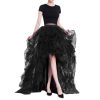 61ObmNxEMWL.jpg Women's Long High Low Ruffles Party Tulle Skirt