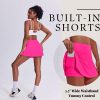 Tennis Skirts for Women Pleated Athletic Skort Lightweight Golf Skirts with Shorts Pocket Workout Pickleball