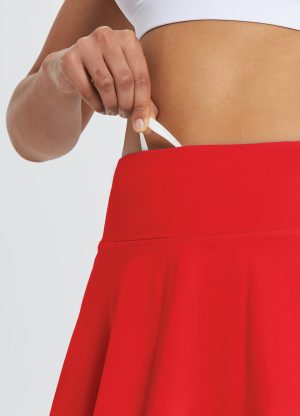 61aFCqLqEL.jpg Women's Pleated Tennis Skirts Athletic Golf Skorts for Women with Pockets Shorts High Waisted Workout Layered Ruffle