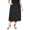 Women's Plus Size Midi Chiffon Skirt