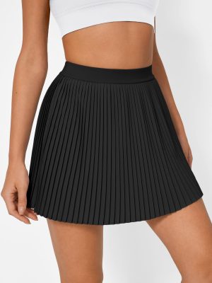 Women's Pleated Tennis Skirt with Shorts Underneath High Waisted Athletic Skorts with Pockets 2025 Golf Outfits