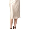 100% Mulberry Silk Skirt Straight Knee-Length Half-Body Skirt