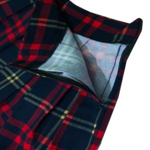 Women's Vintage A-line Printed Pleated Flared Midi Skirts