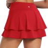 61lGYbvpRVL.jpg Women's Pleated Tennis Skirts Athletic Golf Skorts for Women with Pockets Shorts High Waisted Workout Layered Ruffle