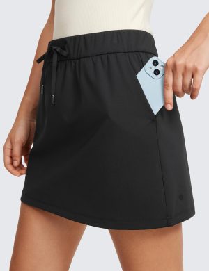 4-Way Stretch Skirts for Women High Waisted Work Casual Golf Tennis Skirt Skorts with 5 Pockets