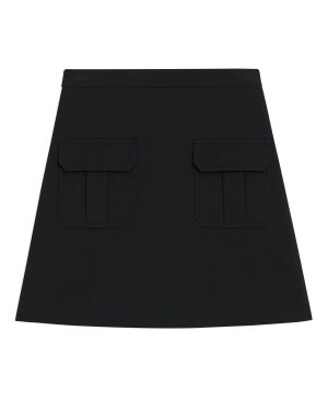 Women's Twill Pocket Mini Skirt