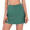Women's Athletic Tennis Skorts with Pockets Built-in Shorts Golf Active Skirts for Sports Running Gym Training