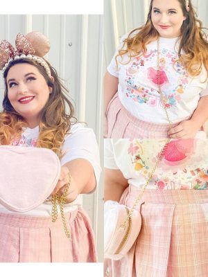 Plus Size Basic Versatile Stretchy Elastic Waist Flared Casual Mini Skater Skirt/Pleated Plaid Skirt for Women XL-5XL