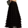 Women's Tulle Ruffle Maxi Skirt
