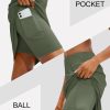 Women's 20" Knee Length Skorts Skirts UPF50+ Athletic Tennis Golf Skirt for Women Casual Summer Skirts