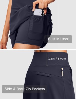 Golf Tennis Skirts for Women with Shorts High Waisted Tummy Control Womens Golf Tennis Pickleball Skirt Anti Slip