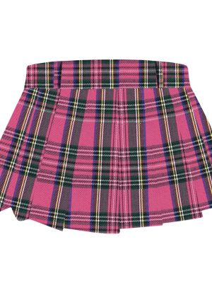 Women's Belted A-Line Stretchy Club Y2k Mini Pleated Skirt with Belt