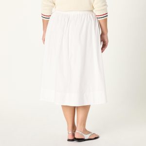 Women's Arlo Voluminous Cotton Poplin Midi Skirt