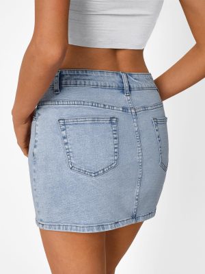 Womens Denim Skirts Jean Short Mini Skirt Summer Outfits Fashion Cute Y2k Clothes with Pockets 2025