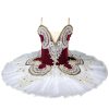 71K5flH2uyL.jpg Swan Lake Performance Costume Ballet Dress White Sarong Competition Tutu Kids Adult Ballet Puffy Skirt