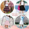 Girls Pleated Mini Skirt High Waist Tennis School Uniform Skirts 4-14 Years
