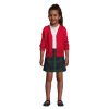 71eUAP1QImL.jpg School Uniform Girls Side Pleat Plaid Skort Above Knee