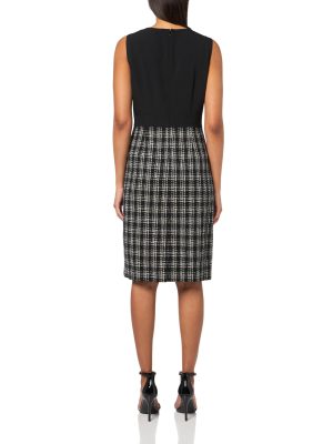 Women's Sheath Dress W Combo Skirt