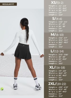 71tbblBWPVL.jpg Women's Pleated Tennis Skirt Golf Skorts for Woman High Waisted Lightweight Athletic Shorts Pockets
