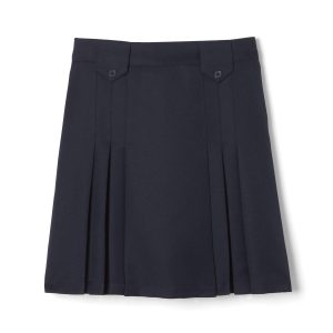 81-6Rbf8ZL.jpg Girls' Front Pleated Skirt with Tabs