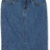 Women's Classic 5-Pocket Denim Skirt (Available in Plus Size)