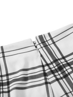 Women's Split Hem Zipper Side Bodycon Mini Skirt