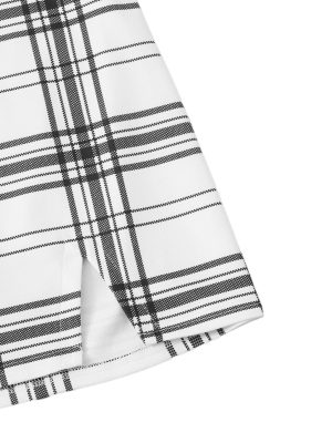 Women's Split Hem Zipper Side Bodycon Mini Skirt