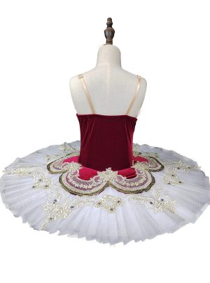 81GaWRF4epL.jpg Swan Lake Performance Costume Ballet Dress White Sarong Competition Tutu Kids Adult Ballet Puffy Skirt