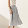 81OWg35dbYL.jpg Womens Plaid Midi Skirt Flowy Elastic High Waist Long Skirts with Pockets