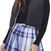 Women's Pleated Plaid Mini Skirt