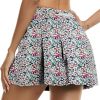 Women's Workout Skorts Skirts with Shorts High Waisted Athletic Pleated Tennis Skirt