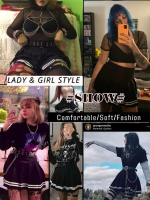 Womens Pleated Skirt School Uniform Skirt Mini Skirt Pleated Cheer Skirt