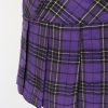 916Yv0SwyL.jpg Mini Plaid Slit Skirt Women's US Size Pleated Skirt Schoolgirl Uniform, Multicolour