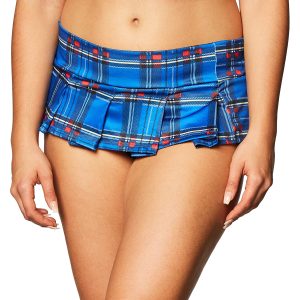 91HX3IAsUQS.jpg Plaid Mini Skirt - Red