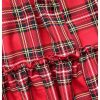 91dAbWXpiQL.jpg Women's Plaid High Waisted A Line Skirt Ruffle Hem Layered Holiday Maxi Skirts