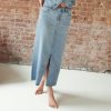 Jeans for Women The High Rise Classic Calf Length Jean Skirt, Sizes 2-14